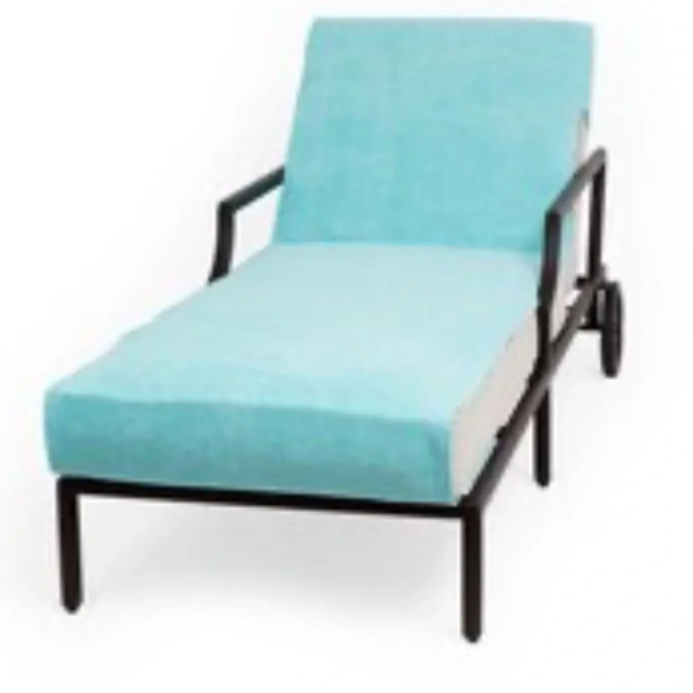 linum home textiles standard size chaise lounge COVER, set of 2 aqua